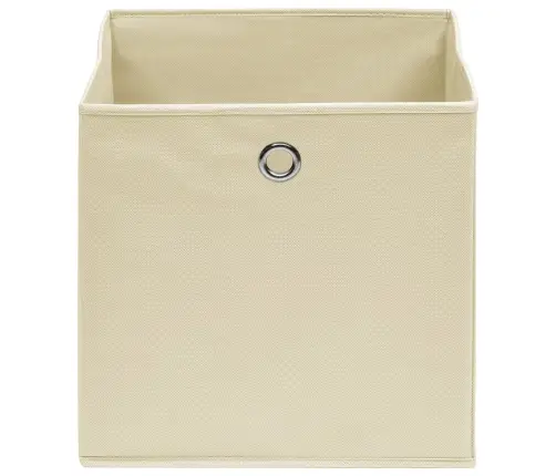 Hoiukastid 10 Tk, Kreemjas, 32 X 32 X 32 cm Kangas