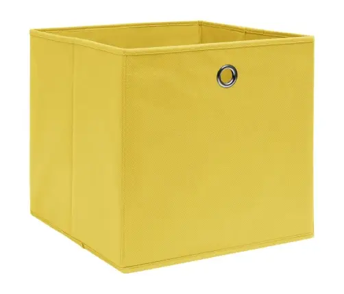 Hoiukastid 10 Tk, Kollane, 32 X 32 X 32 cm Kangas