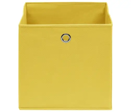 Hoiukastid 10 Tk, Kollane, 32 X 32 X 32 cm Kangas