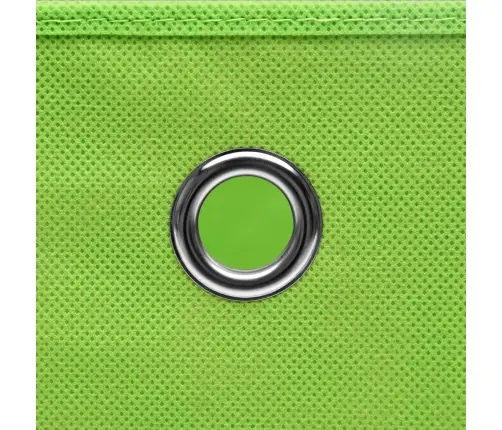 Uzglabāšanas Kastes Ar Vāku, 10 Gab., Zaļas, 32X32X32 Cm Vidaxl