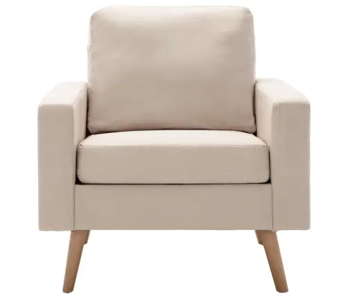 Krėslas, Kreminės Spalvos, Audinys