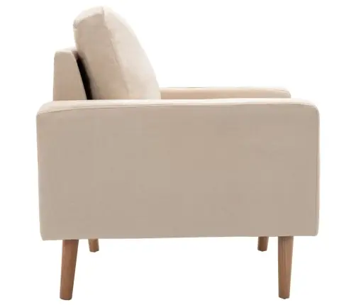 Krėslas, Kreminės Spalvos, Audinys