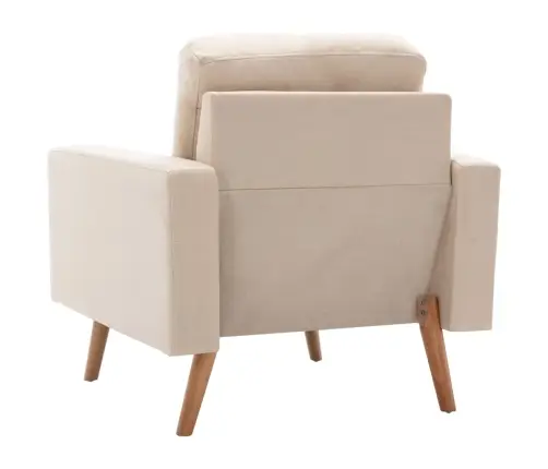 Krėslas, Kreminės Spalvos, Audinys