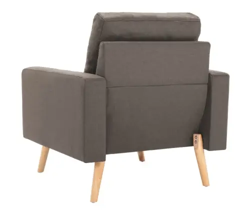 Krėslas, Taupe Spalvos, Audinys Krėslas, Taupe Spalvos, Audinys