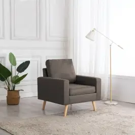 Krėslas, Taupe Spalvos, Audinys
