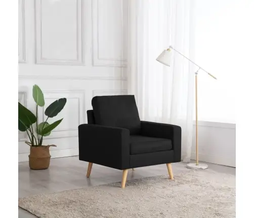 Krėslas, Juodos Spalvos, Audinys