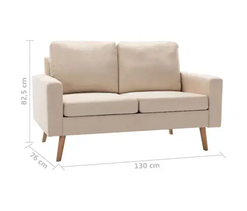 2-Kohaline Diivan, Kreemjasvalge, Kangas