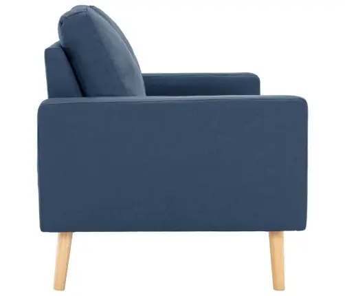 Dvivietė Sofa, Mėlynos Spalvos, Audinys