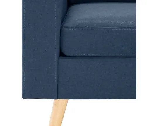 Dvivietė Sofa, Mėlynos Spalvos, Audinys