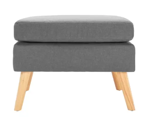 Kāju Soliņš, Gaiši Pelēks Audums Vidaxl