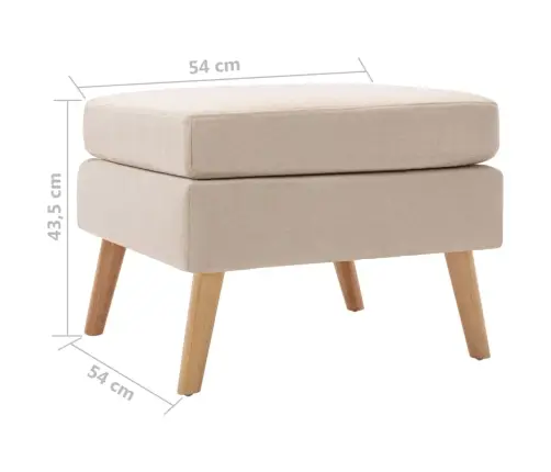 Kāju Soliņš, Krēmkrāsas Audums Vidaxl