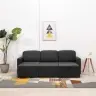 Trivietė Modulinė Sofa-Lova, Tamsiai Pilkos Spalvos, Audinys