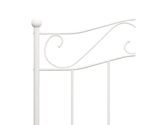 Voodiraam Valge, Metall, 90 X 200 Cm