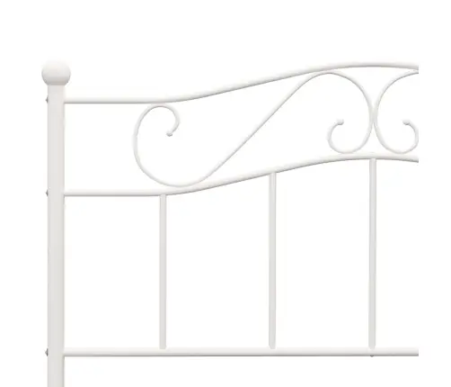 Voodiraam, Valge, Metallist, 160 X 200 Cm