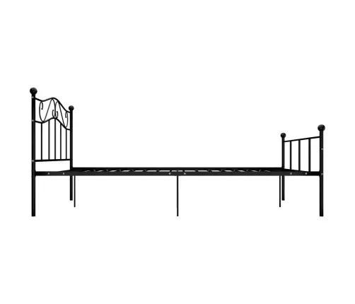 Voodiraam, Must, Metallist, 160 X 200 Cm