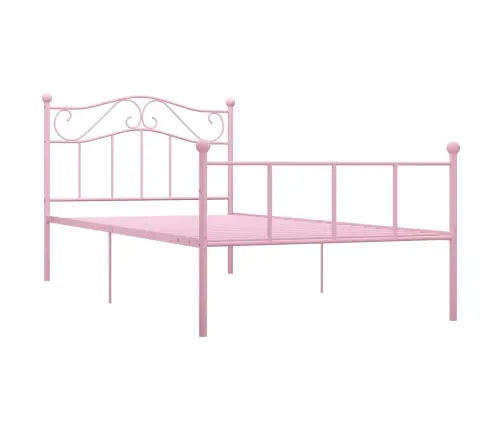 Lovos Rėmas, Rožinės Spalvos, 90X200cm Metalas