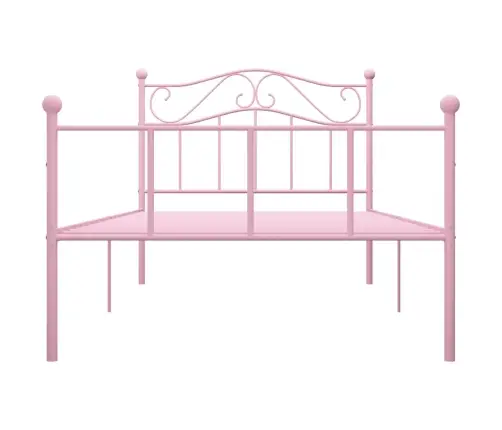 Lovos Rėmas, Rožinės Spalvos, 90X200cm Metalas