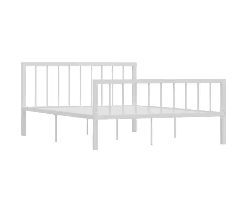 Gultas Rāmis, Balts Metāls, 140X200 Cm Vidaxl