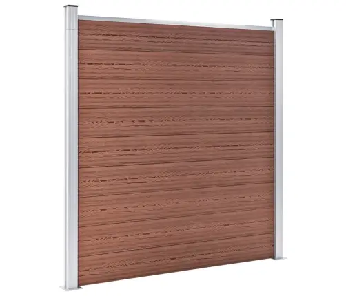 Wpc-Aiakomplekt, 2 Ruutu + 1 Kaldus, 446 X 186 Cm Pruun