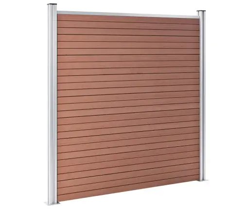 Wpc-Aiakomplekt, 2 Ruutu + 1 Kaldus, 446 X 186 Cm Pruun