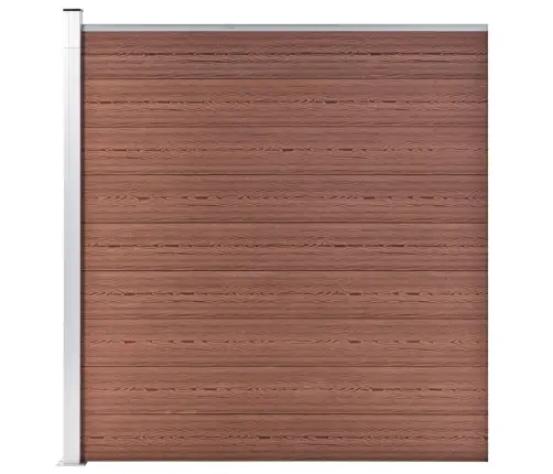 Wpc-Aiakomplekt, 2 Ruutu + 1 Kaldus, 446 X 186 Cm Pruun