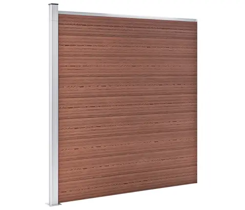 Wpc-Aiakomplekt, 3 Ruutu + 1 Kaldus, 619 X 186 Cm Pruun