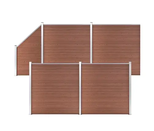 Tvoros Rinkinys, Rudos Spalvos, 792X186cm Wpc