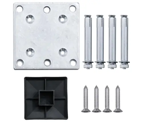 Dārza Žogs, 3 Kvadrāta, 1 Slīps Panelis, 619X186 Cm, Pelēks Wpc Vidaxl