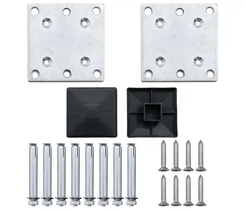 Dārza Žogs, 526X106 Cm, Pelēks Wpc Vidaxl