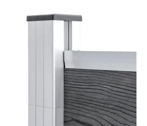 Sodo Tvora, Pilkos Spalvos, 699X106cm Wpc (49073+3X49075)