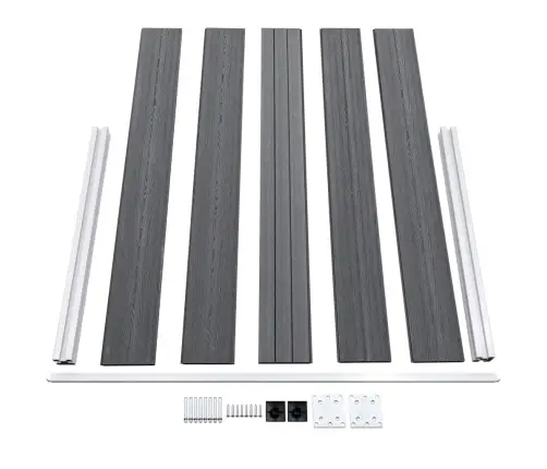 Sodo Tvora, Pilkos Spalvos, 872X106cm Wpc (49073+4X49075)