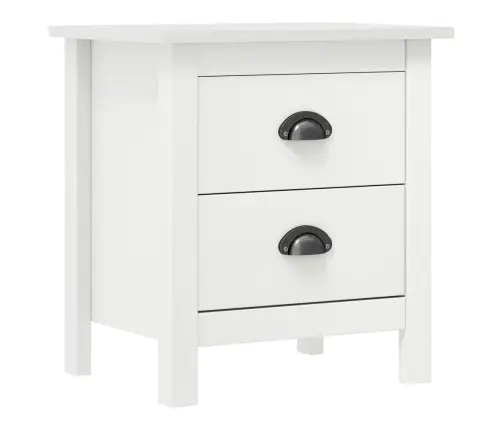 Naktinė Spintelė Hill, Balta, 46X35X49,5cm Pušies Masyvas