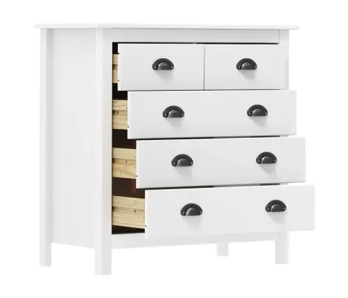 Kumode Hill, Balta, 79X40X80 Cm, Priedes Masīvkoks Vidaxl Kumode Hill, Balta, 79X40X80 Cm, Priedes Masīvkoks Vidaxl