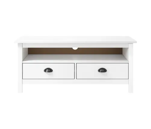 Telerikapp "Hill", Valge, 110 X 40 X 47 cm Männipuit