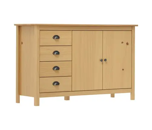 Kumode Hill, Medus Brūna, 130X40X80 Cm, Priedes Masīvkoks Vidaxl