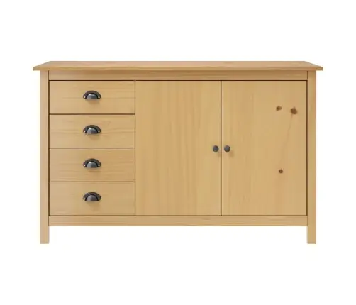 Kumode Hill, Medus Brūna, 130X40X80 Cm, Priedes Masīvkoks Vidaxl