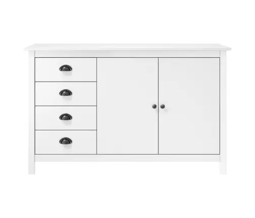 Šoninė Spintelė Hill, Balta, 130X40X80cm Pušies Masyvas