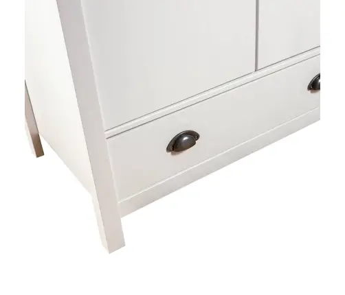 Drabužių Spinta Hill, Balta, 89X50X170cm Pušis, 2 Durų