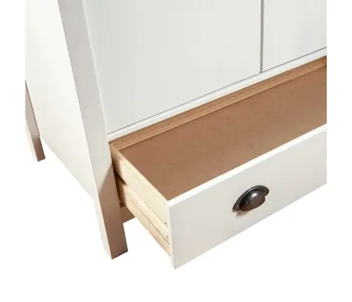 Drabužių Spinta Hill, Balta, 89X50X170cm Pušis, 2 Durų