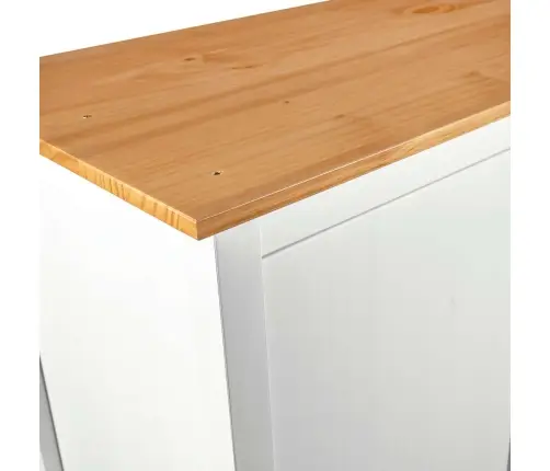 Drabužių Spinta Hill, Balta, 89X50X170cm Pušis, 2 Durų