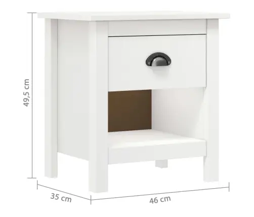 Naktsskapīši Hill, 2 Gab., 46X35X49,5 Cm, Priedes Koks Vidaxl Naktsskapīši Hill, 2 Gab., 46X35X49,5 Cm, Priedes Koks Vidaxl