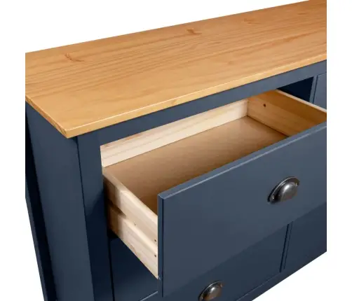 Kumode Hill, Pelēka, 125X40X80 Cm, Priedes Masīvkoks Vidaxl