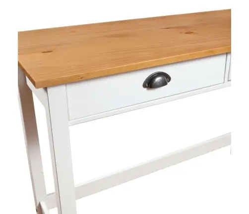 Konsoles Galdiņš Hill, 2 Atvilktnes, 110X45X74 Cm, Priede Vidaxl Konsoles Galdiņš Hill, 2 Atvilktnes, 110X45X74 Cm, Priede Vidaxl