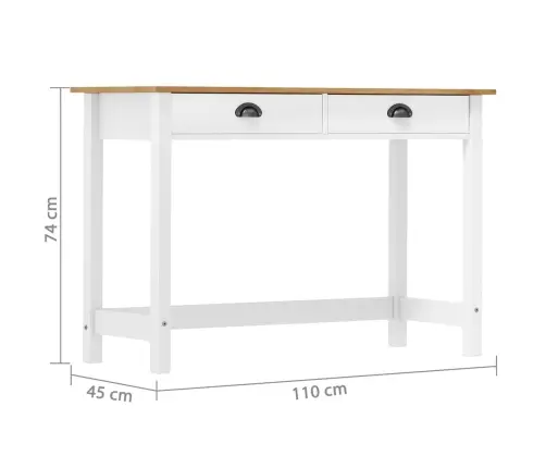 Konsoles Galdiņš Hill, 2 Atvilktnes, 110X45X74 Cm, Priede Vidaxl Konsoles Galdiņš Hill, 2 Atvilktnes, 110X45X74 Cm, Priede Vidaxl