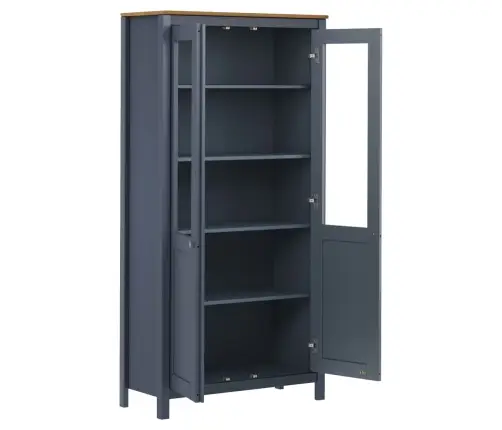 Vitriinkapp "Hill", Hall, 85 X 37 X 170,5 cm Männipuit