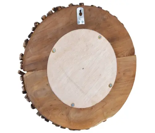 Sieninis Veidrodis, 40cm Tikmedžio Mediena, Apskritas