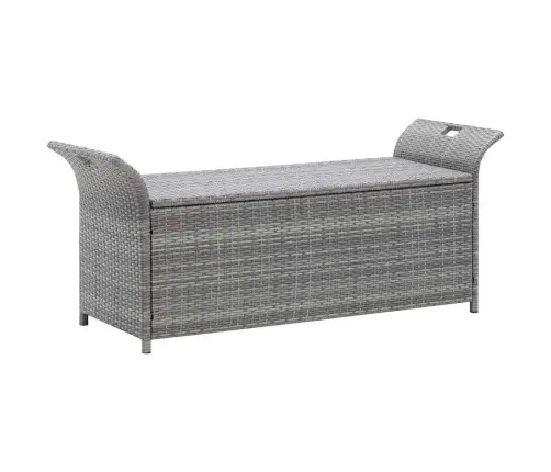 Suoliukas-Daiktadėžė Su Čiužinuku, Pilkas, 138cm Poliratanas