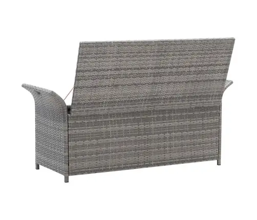 Suoliukas-Daiktadėžė Su Čiužinuku, Pilkas, 138cm Poliratanas