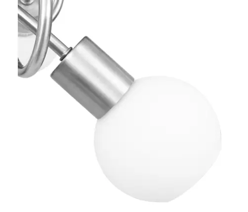 Griestu Lampa Ar Stikla Abažūriem, 3 E14 Spuldzes, Apaļa Forma Vidaxl