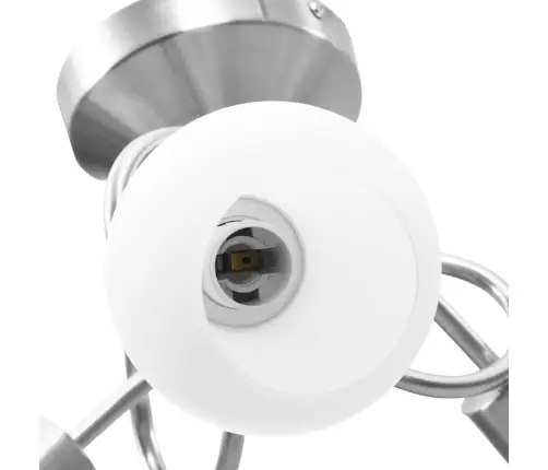 Griestu Lampa Ar Stikla Abažūriem, 3 E14 Spuldzes, Apaļa Forma Vidaxl